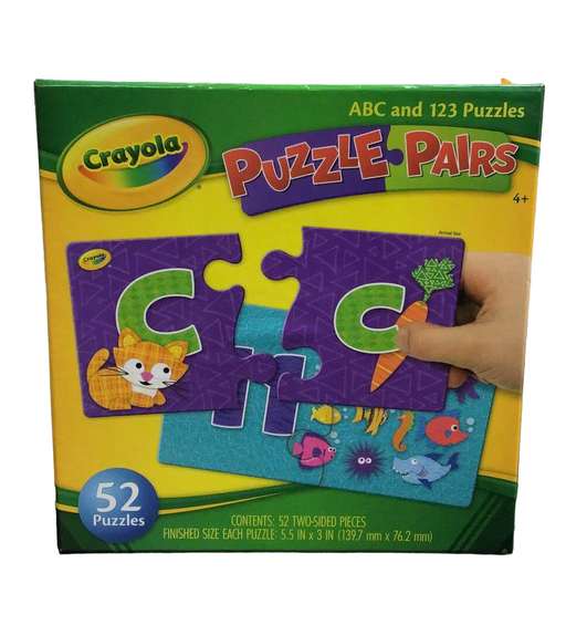 used Crayola Puzzle Pairs, ABC’s & 123’s