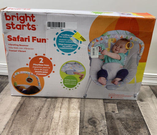 used Bright Starts Safari Fun Vibrating Bouncer