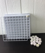 used Metal Wire Cube Storage, 9 Cube