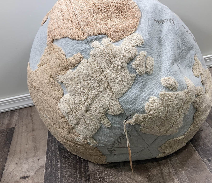 secondhand Lorena Canals World Map Pouf