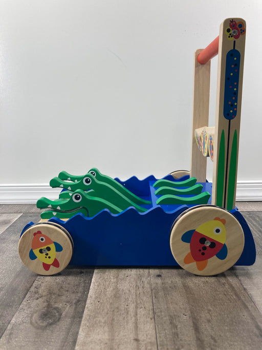 secondhand Melissa & Doug Chomp and Clack Alligator Push Toy