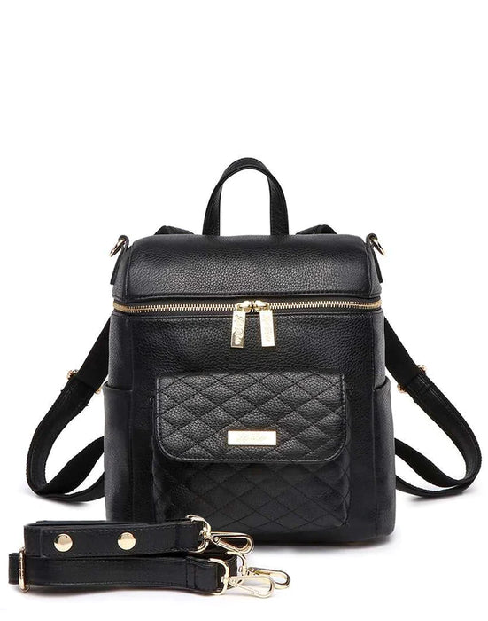 Shop Luli Bebe Monaco Diaper Bag Petite, Ebony Black at GoodBuy Gear