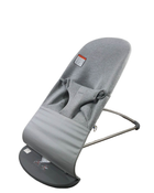 used BabyBjorn Bouncer Bliss, Light Gray 3D Jersey, Dark Gray Frame