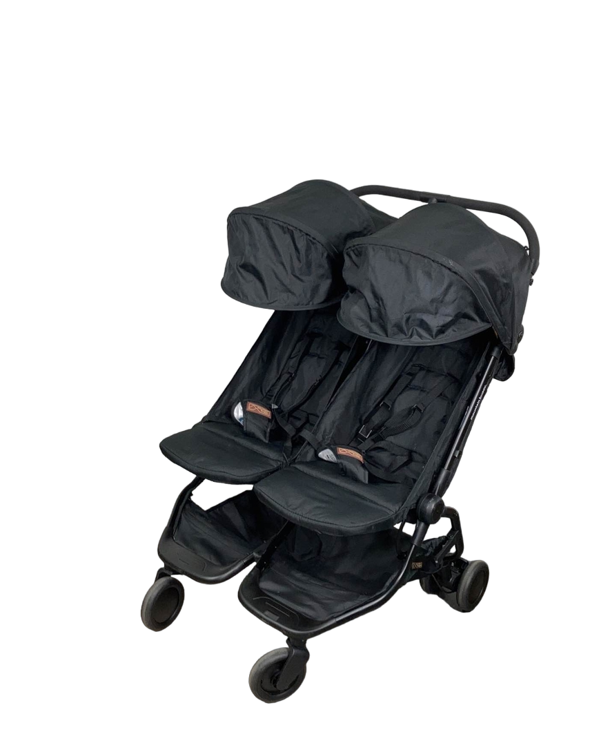 nano duo double stroller Mountain Buggy Nano Duo Stroller, 2021, Black
