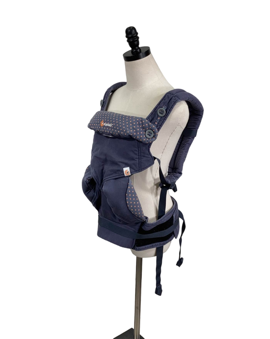 used Ergobaby 360 All Positions Cotton Baby Carrier, Vintage Blue