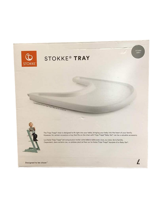 used Stokke Tripp Trapp Tray, Storm Grey