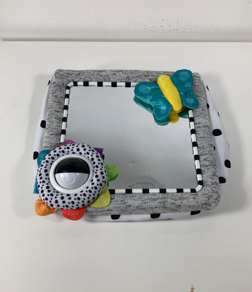 secondhand Sassy Tummy Time Floor Mirror, -white with black dots