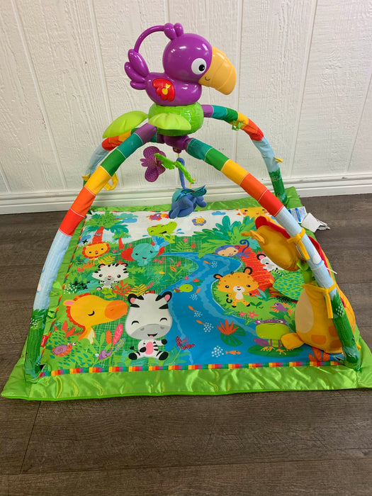 used Fisher Price Rainforest Melodies and Lights Deluxe Gym