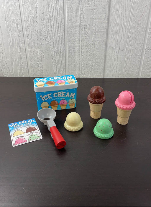 used Melissa & Doug Scoop And Stack Ice Cream Cone Magnetic Pretend Play Set