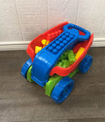 used Mega Bloks Block Scooping Wagon With Mega Bloks