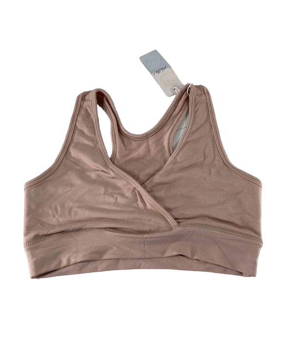 Shop Kindred Bravely French Terry Racerback Nursing And Sleep Bra, Beige, Small at GoodBuy Gear