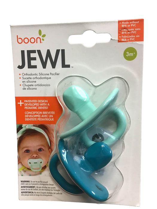 used Boon Jewel Orthodontic Silicone Pacifier, 2 Pack