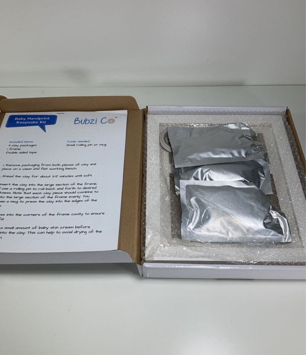 secondhand Bubzi Co Air Drying Clay Handprint & Footprint Photo Frame