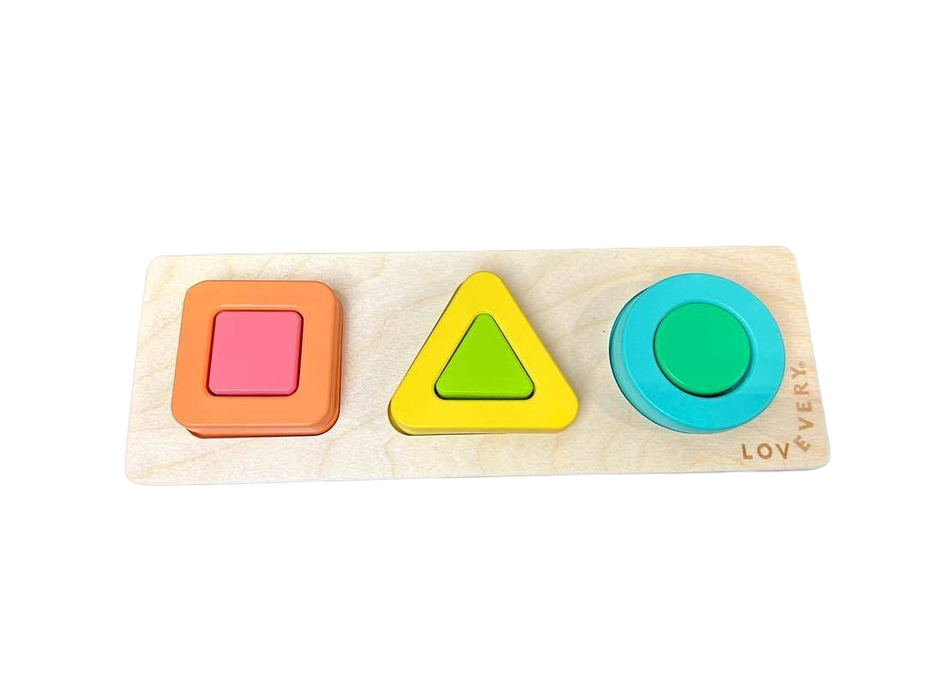 used Lovevery Geo Shapes Puzzle