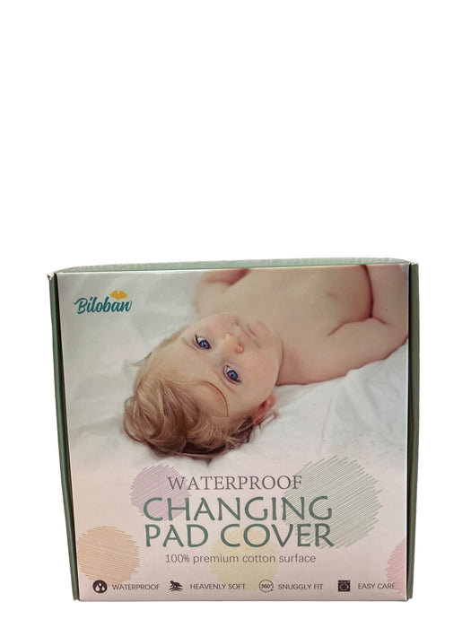 used Biloban Waterproof Changing Pad Covers, 2 Pack