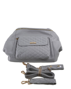 secondhand Luli Bebe Monaco Diaper Bag Petite, Stone Grey