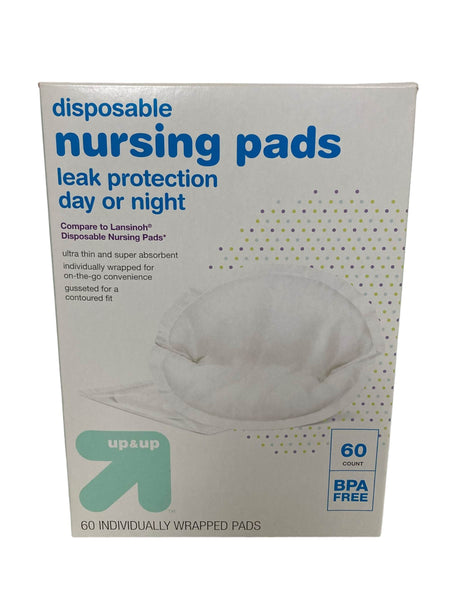 Disposable Nursing Breast Pads 60 Count New Ultra Thin Leak Protection Up &  Up