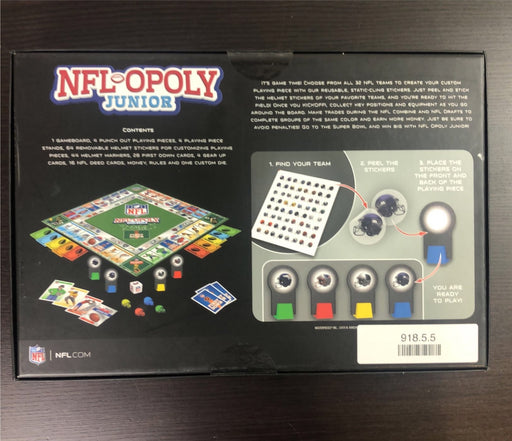 secondhand Masterpieces NFL-Opoly Junior Board Game