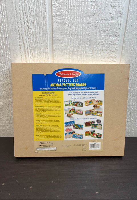 secondhand Melissa & Doug Animal Picture Boards