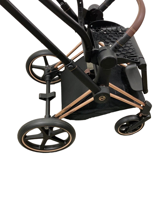 Cybex PRIAM Stroller Frame And Seat, 2021, Rose Gold