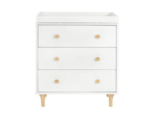 used Babyletto Lolly 3 Drawer Dresser Changer With Removable Changing Tray, White/Natural