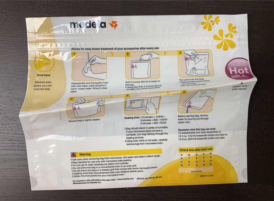 Shop Medela Quick Clean Micro Steam Bags, Box of 4 at GoodBuy Gear