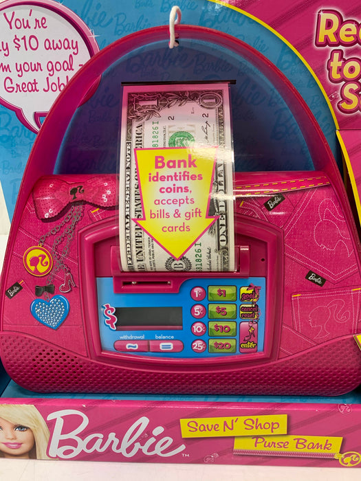 secondhand Barbie Save N Shop Purse Bank