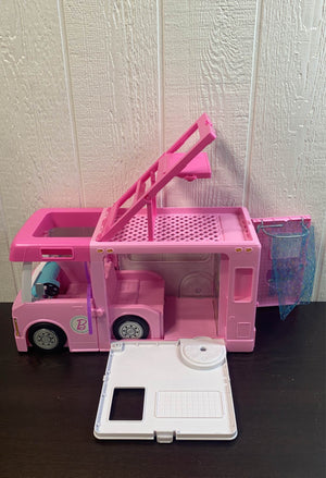 Barbie 3-in-1 DreamCamper Vehicle, approx. 3-ft, Transforming Camper with  Pool