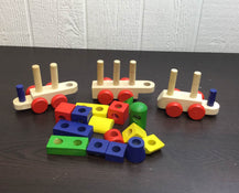 used Melissa & Doug Wooden Stacking Train