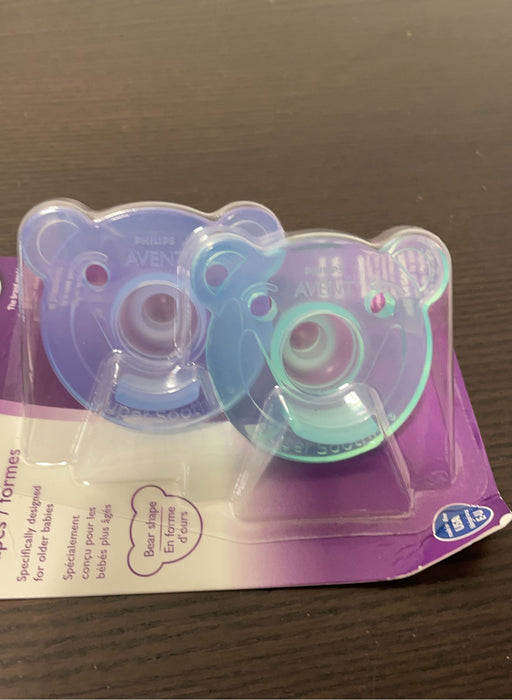 secondhand Philips Avent Soothie Pacifiers, 2 Pk, 3+ Months