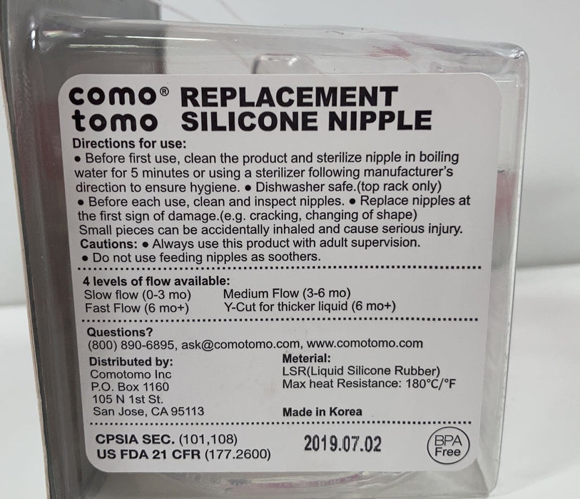 Shop Comotomo Replacement Nipple 2 pack, Slow Flow at GoodBuy Gear