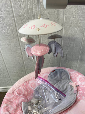 Blush safari clearance cradle n swing