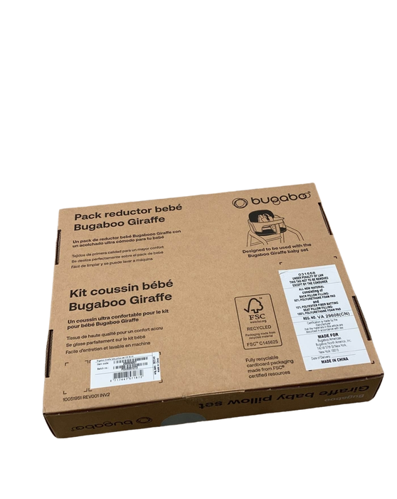 secondhand Bugaboo Giraffe Baby Pillow Set, ice blue