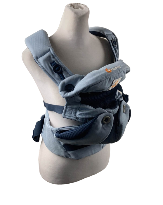 secondhand Ergobaby 360 All Positions Cool Air Mesh Baby Carrier, Chambray