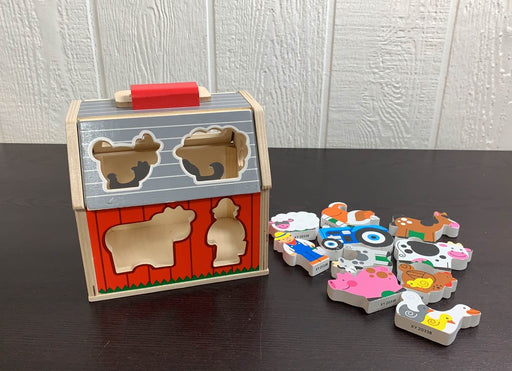 used Melissa & Doug Take Along Sorting Barn