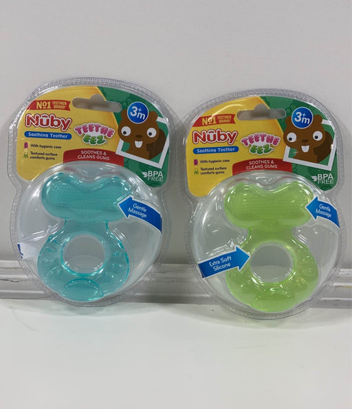 used Nuby Stage 1 Soothing Teether, 2 pack