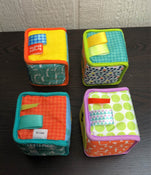used Bright Starts Grab N Stack Soft Blocks