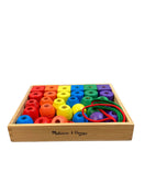 used Melissa & Doug Primary Lacing Beads