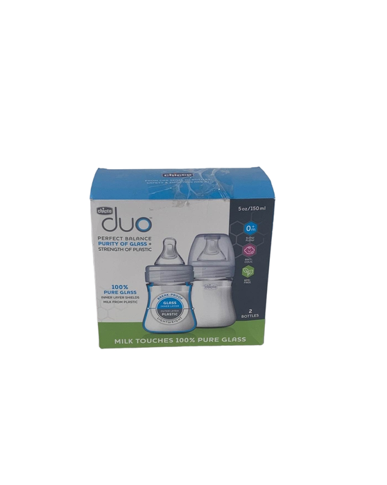 Shop Chicco Duo 5 Oz. 2-Pack Hybrid Baby Bottles, Clear at GoodBuy Gear