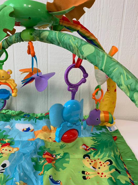 secondhand Fisher Price Rainforest Melodies and Lights Deluxe Gym