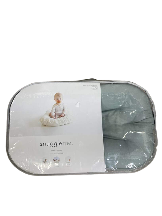 used Snuggle Me Organic Sensory Infant Lounger, Slate