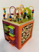 used B. Toys Zany Zoo Wooden Activity Cube