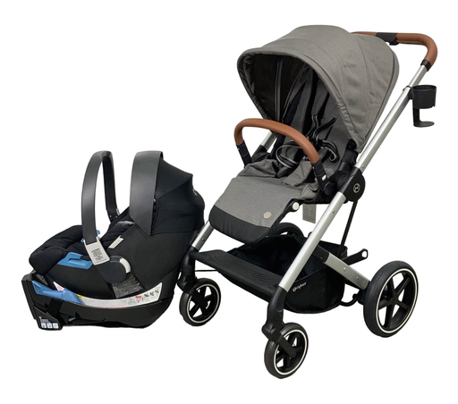 used Cybex Balios S Lux Travel System, 2021 Lava Grey