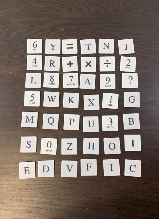 used Letters & Numbers Tiles