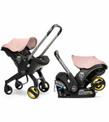 used Doona Infant Car Seat & Stroller Combo, 2023, Blush Pink