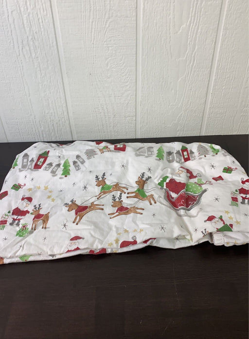 secondhand Pottery Barn Kids Fitted Crib Sheet, Christmas Flannel