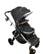 used Mockingbird Single to Double Stroller, 2020, Silver with Black Leather, Windowpane, Black