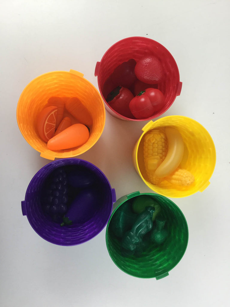 IQ Toys Play Food Color Sorting Set