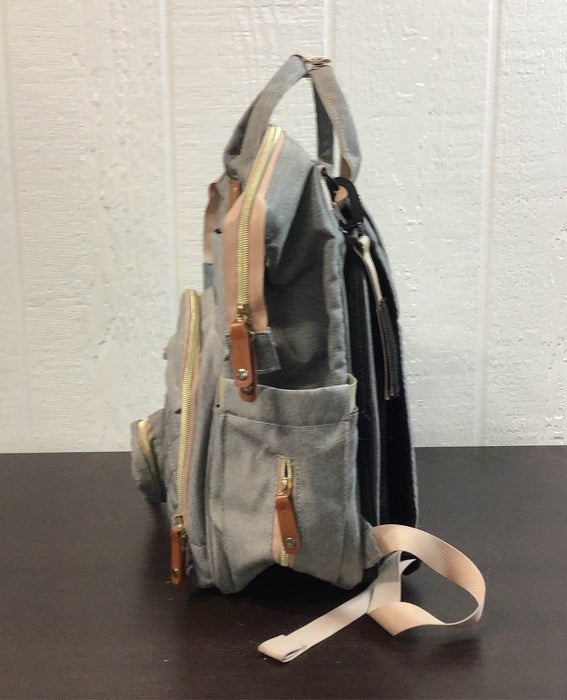 secondhand DerJunstar Diaper Bag With Changing Station/Portable Bassinet