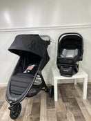 secondhand Baby Jogger City Mini GT2 Travel System, Jet-HIDDEN NO CANOPY IN PICTURES